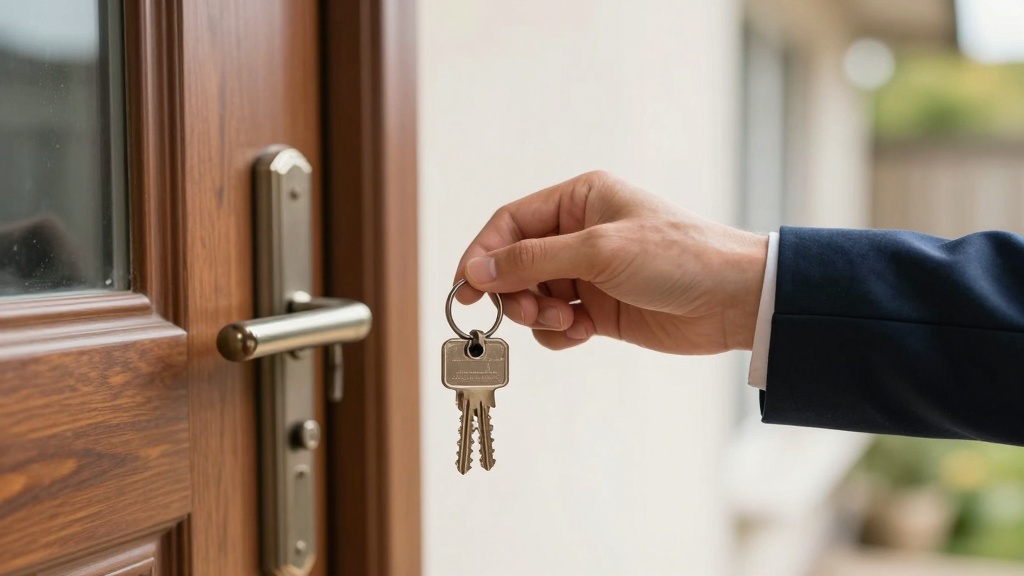 Lease signing: handing over keys