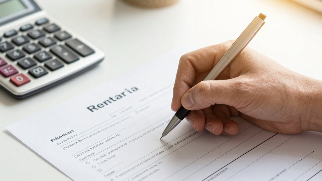 Rental application form: applicant completing personal details