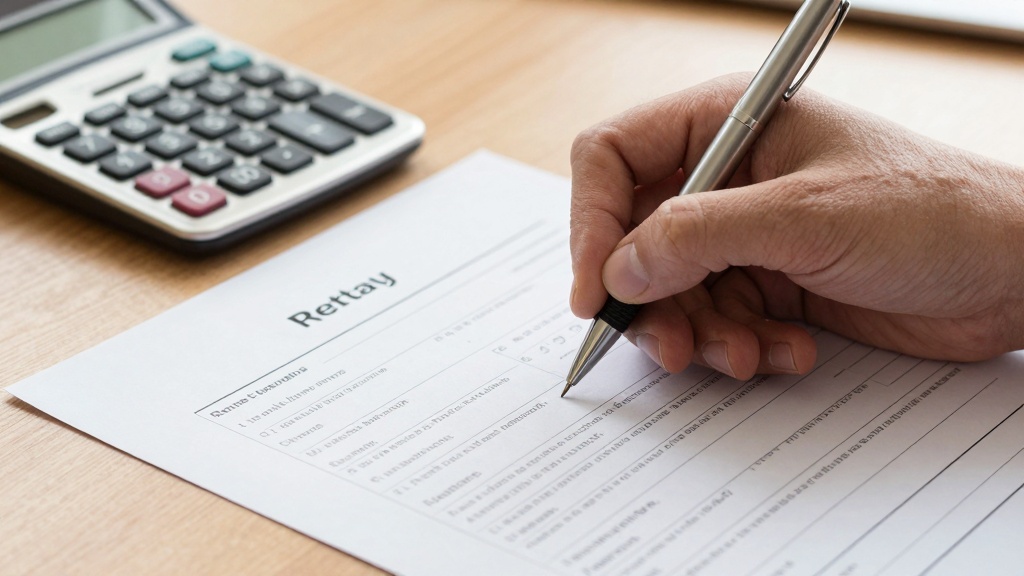 Rental application: filling out form details