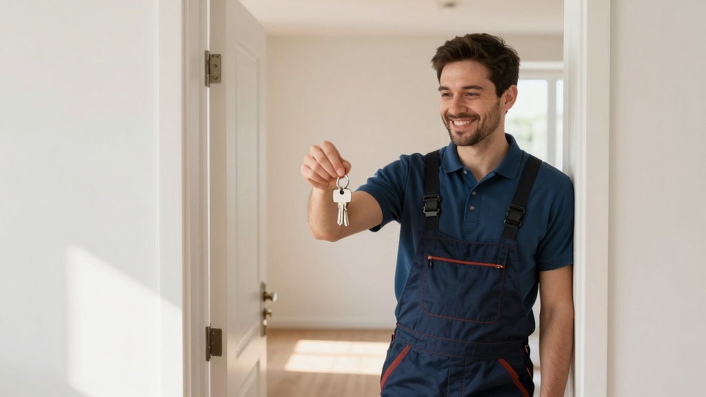 Rental lease: receiving keys