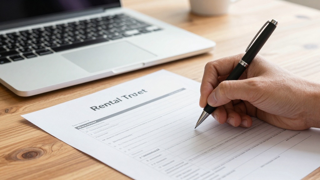 Rental verification form: completing tenant history questions