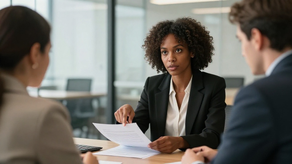 Retainer agreement: lawyer explaining contract clauses