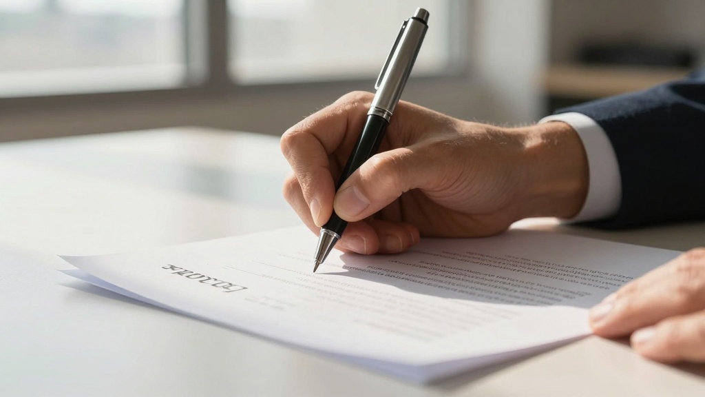 Signing essential clauses in tenancy agreement