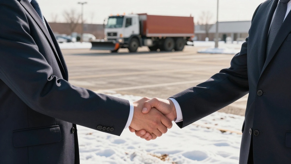 Snow removal contract: finalizing agreement