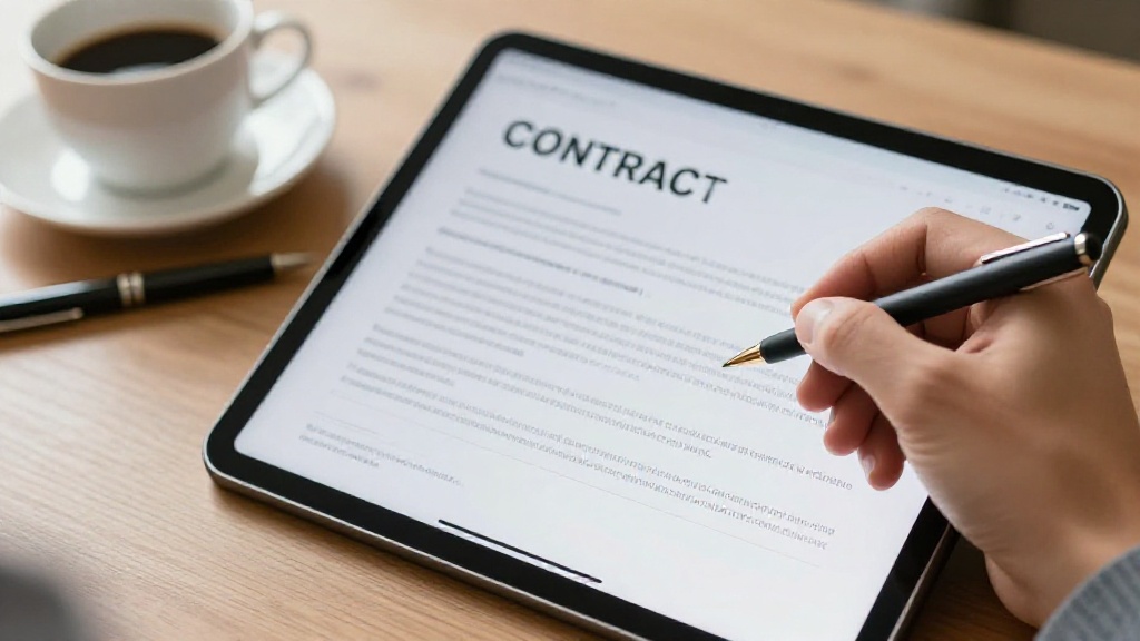 Digital template: filling out subcontractor agreement online