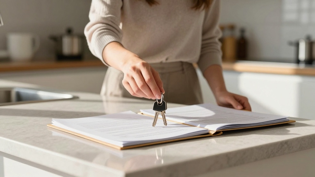 Room rental agreement: receiving keys after signing