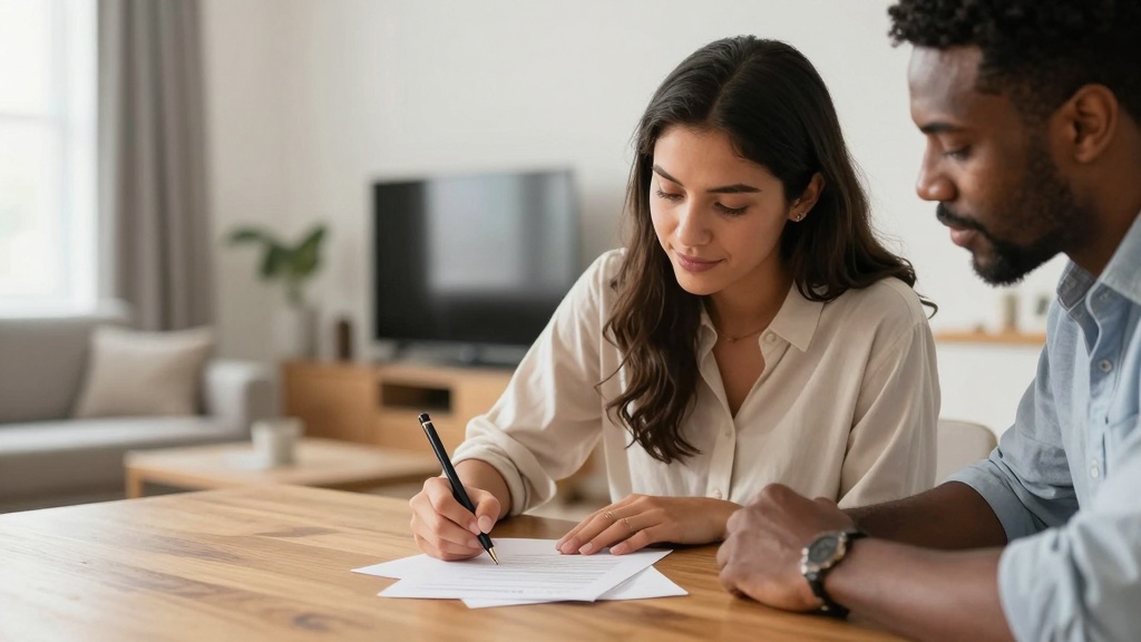 Sublet agreement: tenants signing rental contract
