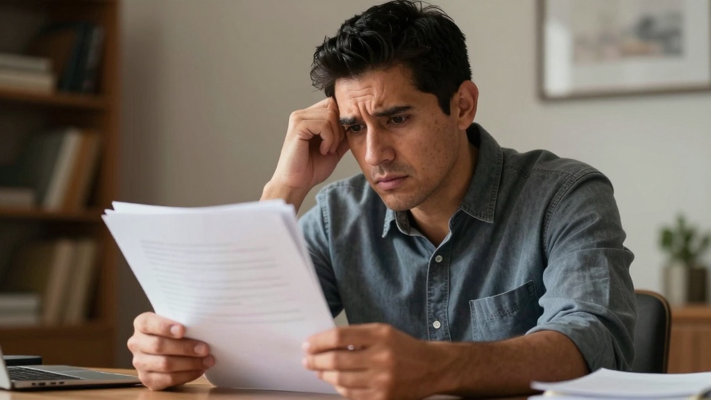 Sublet mistakes: tenant reviewing documents