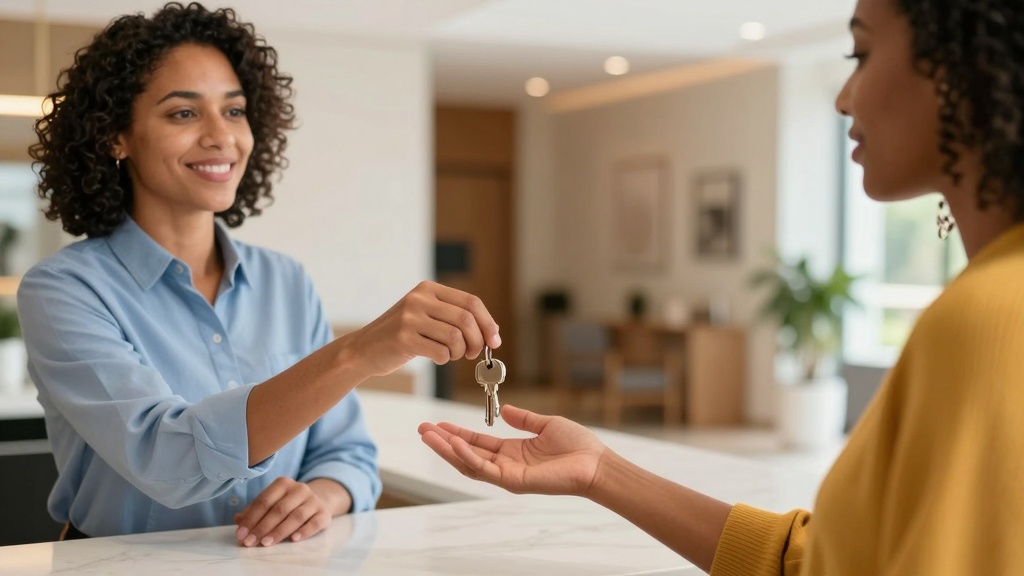 Rental agreement steps: key handover