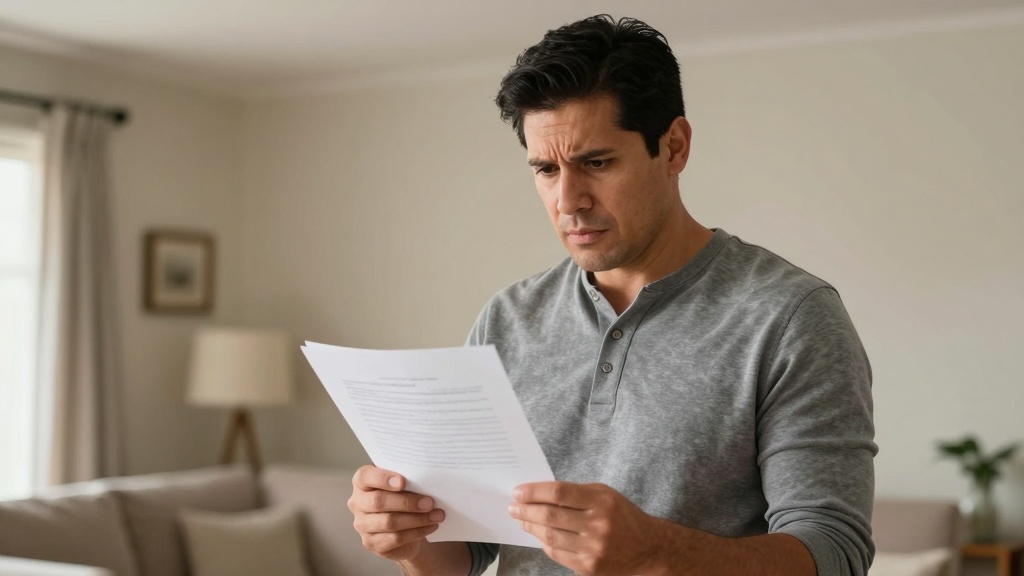 Texas eviction notice: landlord reviewing document