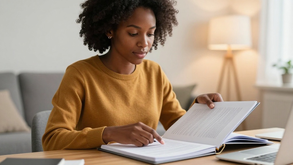 Organizing wedding contracts: woman filing documents
